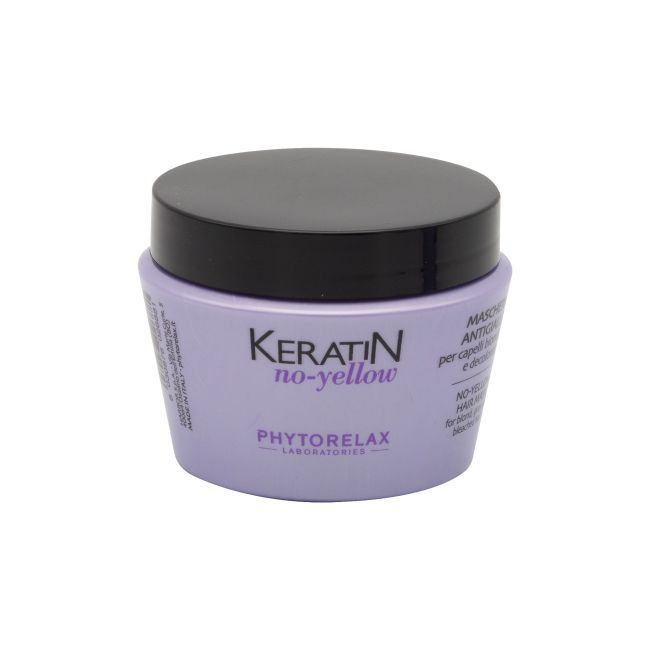 PHYTORELAX KERATIN NO-YELLOW plaukų kaukė, 250 ml