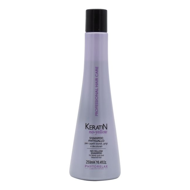 PHYTORELAX KERATIN NO-YELLOW plaukų šampūnas, 250 ml