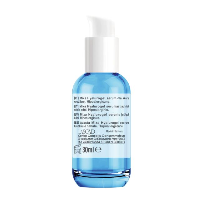 MIXA HYALUROGEL SENSITIVE SKIN veido serumas, 30 ml