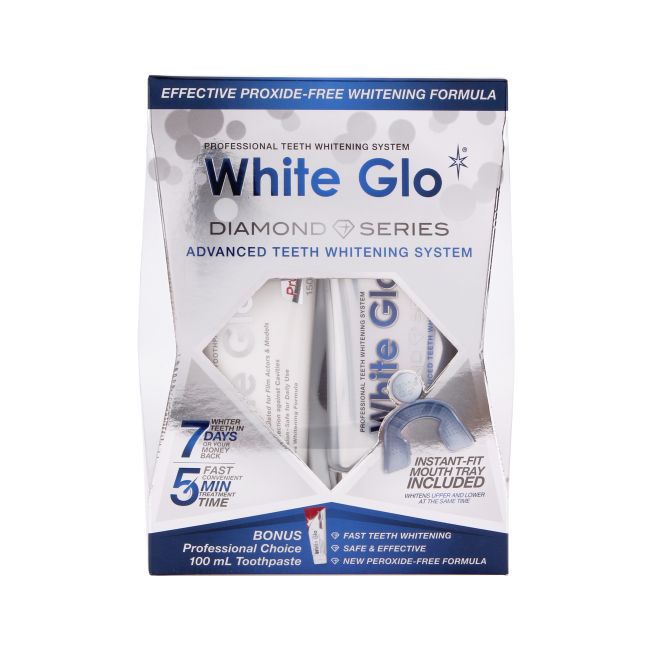 WHITE GLO DIAMOND SERIES dantų balinimo sistema