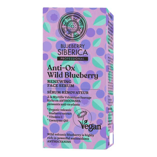 SIBERICA ANTI-OX WILD BLUEBERRY veido serumas, 30 ml
