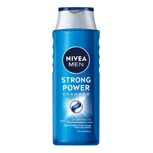 NIVEA MEN STRONG POWER plaukų šampūnas, 400 ml