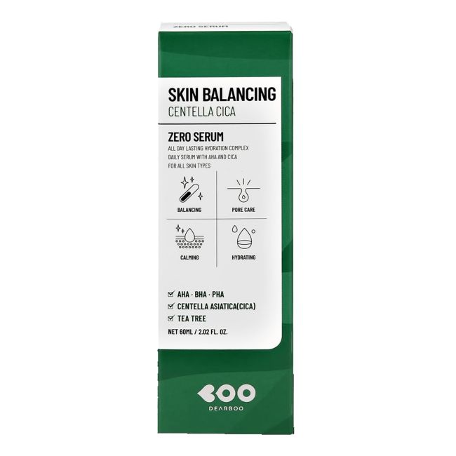 DEARBOO SKIN BALANCING CENTELLA CICA ZERO veido serumas, 60 ml