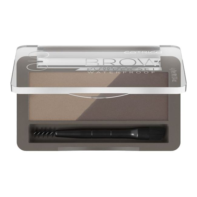 CATRICE BROW POWDER SET vandeniui atsparūs antakių šešėliai, 4 g