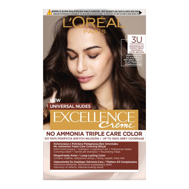 L'OREAL EXCELLENCE CREME UNIVERSAL NUDES plaukų dažai
