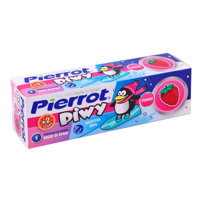 PIERROT PIWY STRAWBERRY vaikų dantų želė, 75 ml