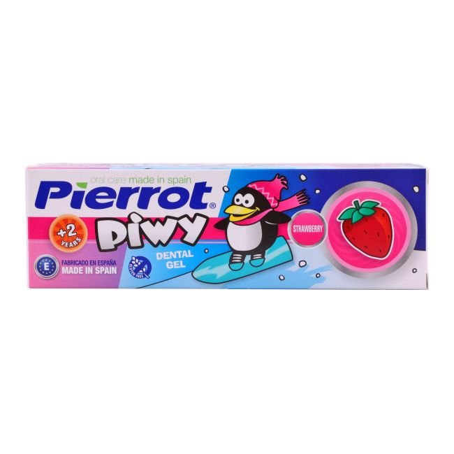 PIERROT PIWY STRAWBERRY vaikų dantų želė, 75 ml