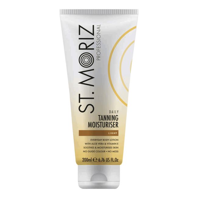 ST.MORIZ DAILY TANNING MOISTURISER drėkinamasis savaiminio įdegio kūno losjonas, 200 ml