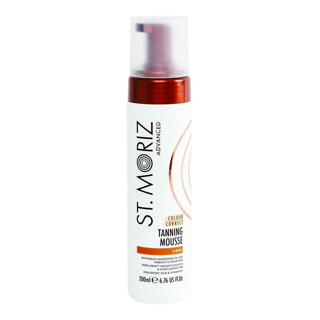 ST. MORIZ ADVANCED COLOUR CORRECT LIGHT savaiminio įdegio putos, 200 ml