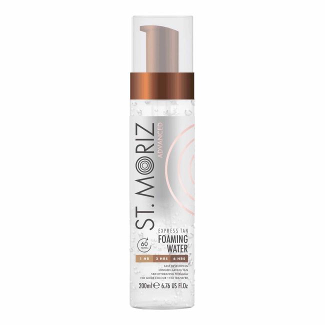 ST.MORIZ ADVANCED EXPRESS TAN FOAMING putojantis savaiminio įdegio vanduo, 200 ml