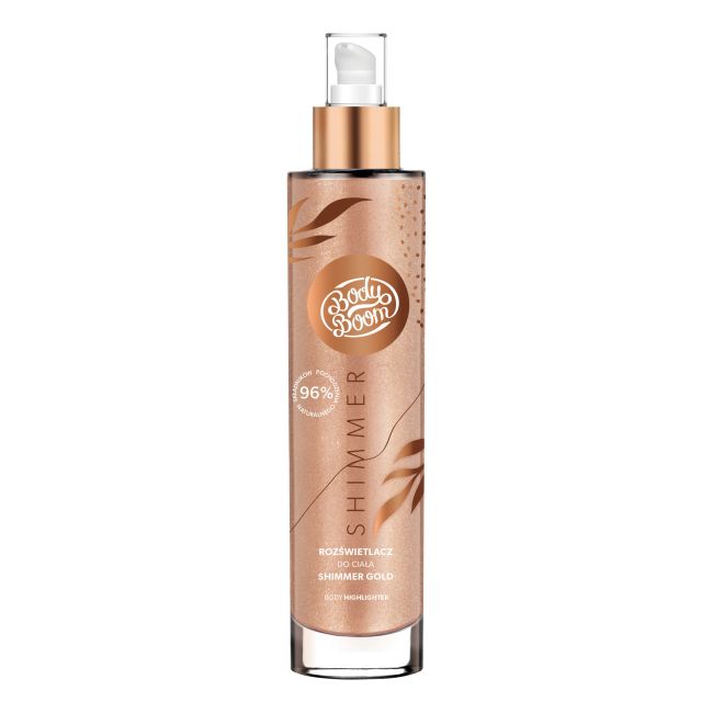 BODYBOOM SHIMMER GOLD švytėjimo suteikianti kūno priemonė, 100 ml