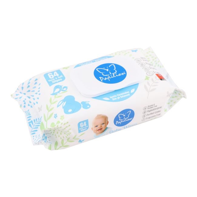PAPILION BABY drėgnos servetėlės (64 vnt.)