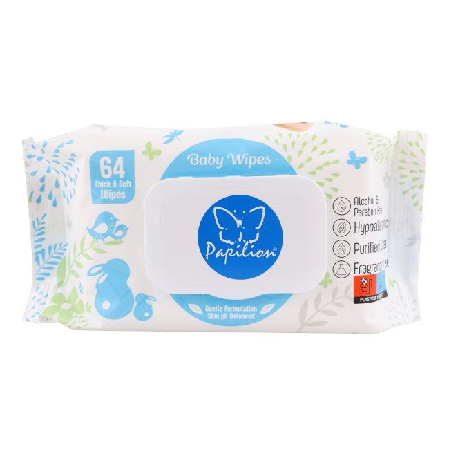 PAPILION BABY drėgnos servetėlės (64 vnt.)