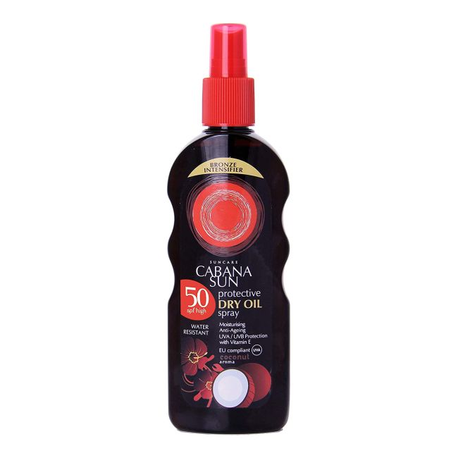 CABANA SUN SPF50 apsauginis purškiamasis sausasis aliejus, 200 ml