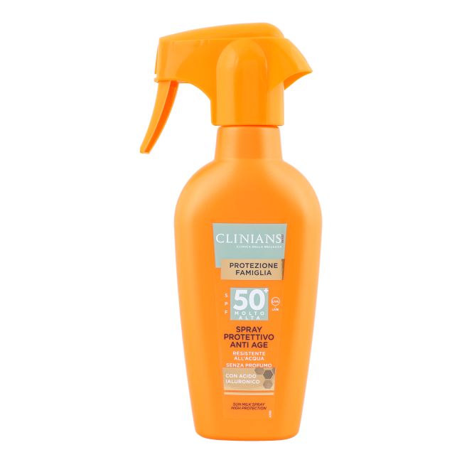 CLINIANS PROTETTIVO ANTI AGE SPF50 apsauginis kūno pienelis nuo saulės, 250 ml