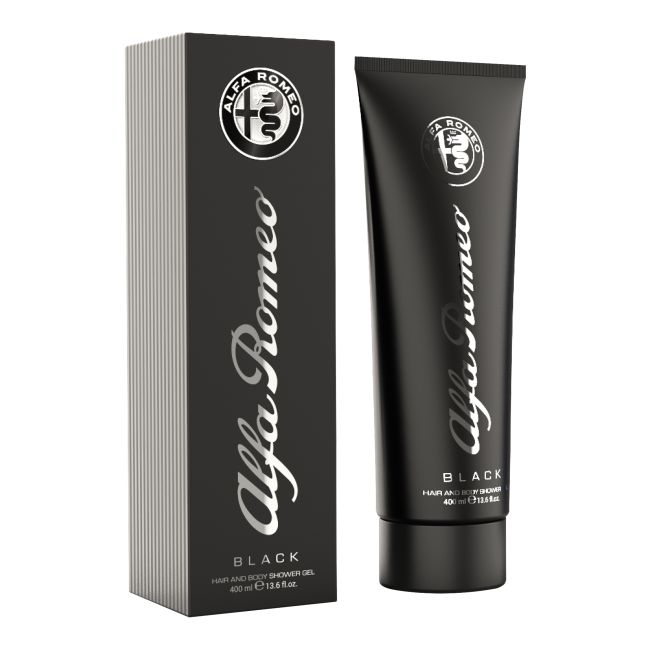 ALFA ROMEO BLACK plaukų ir kūno prausiklis, 400 ml