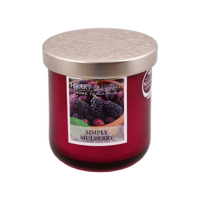HEART & HOME SIMPLY MULBERRY aromatinė žvakė, 110 g