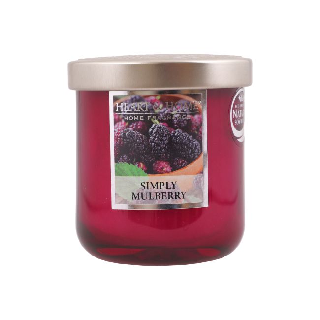 HEART & HOME SIMPLY MULBERRY aromatinė žvakė, 110 g