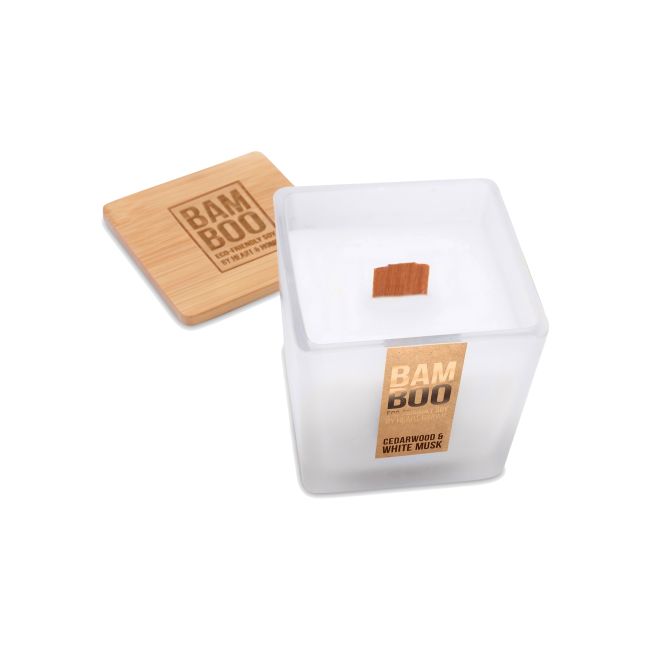 BAMBOO CEDARWOOD & WHITE MUSK aromatinė žvakė, 210 g
