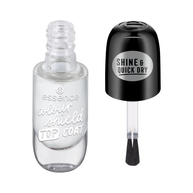 ESSENCE COLOUR SHIELD viršutinis nagų lako sluoksnis, 8 ml