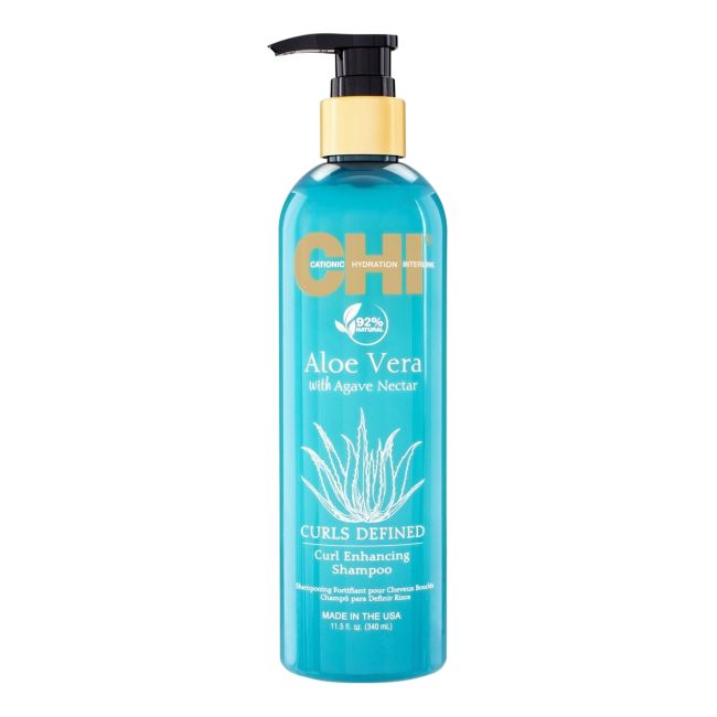 CHI ALOE VERA CURLS DEFINED plaukų šampūnas, 340 ml
