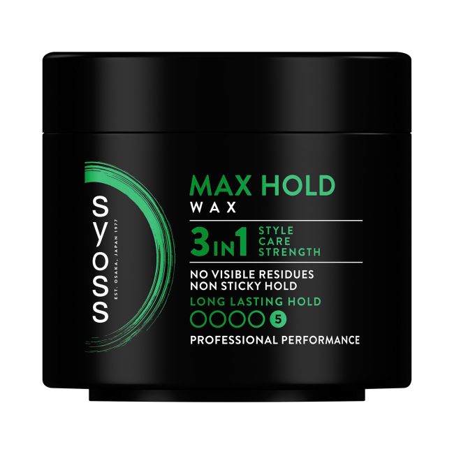 SYOSS MAX HOLD MEDIUM SHINE plaukų vaškas, 150 ml