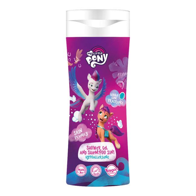 MY LITTLE PONY 2 IN 1 dušo želė ir plaukų šampūnas, 300 ml
