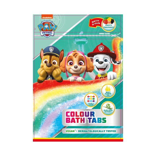 PAW PATROL COLOUR vonios tabletės (9 x 16 g)