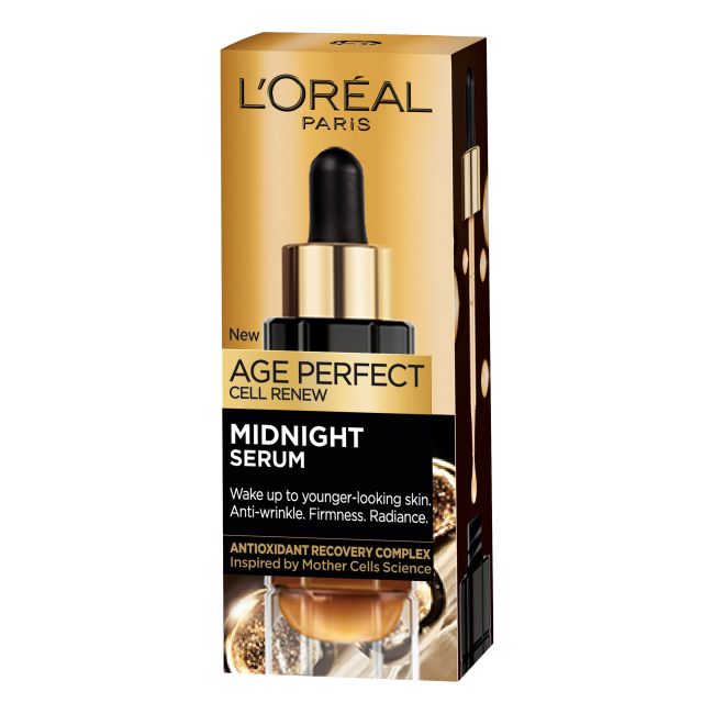 L'OREAL AGE PERFECT CELL RENEW MIDNIGHT veido serumas, 30 ml