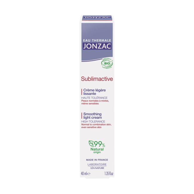 EAU THERMALE JONZAC SUBLIMACTIVE ANTI-AGING SMOOTHING LIGHT veido kremas, 40 ml