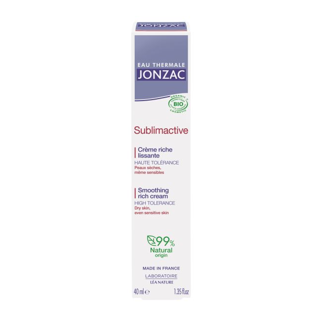 EAU THERMALE JONZAC SUBLIMACTIVE ANTI-AGING SMOOTHING RICH veido kremas, 40 ml