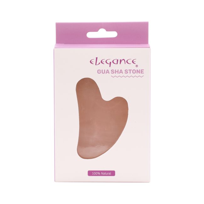 ELEGANCE GUA SHA STONE ROSE QUARTZ veido masažuoklis