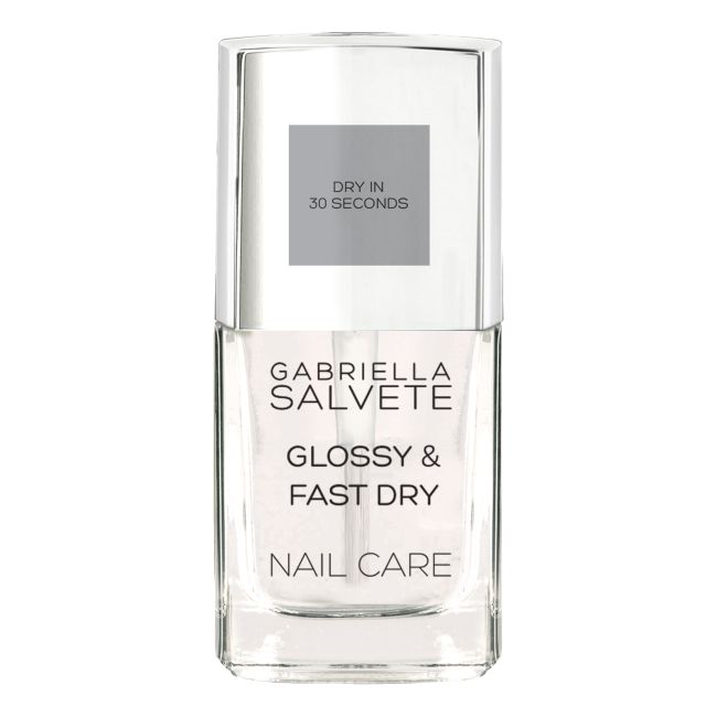 GABRIELLA SALVETE GLOSSY & FAST DRY viršutinis nagų lako sluoksnis, 11 ml