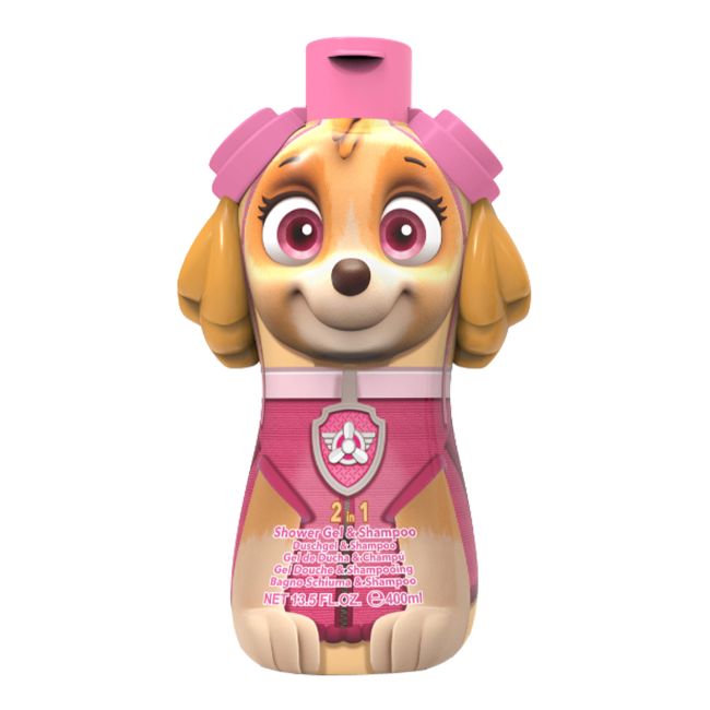 PAW PATROL 2 IN 1 dušo želė ir plaukų šampūnas, 400 ml