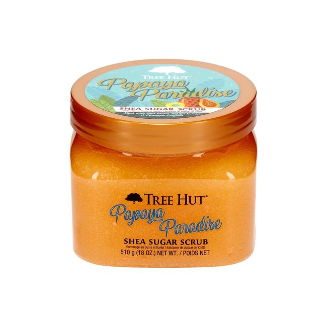 TREE HUT PAPAYA PARADISE SHEA SUGAR kūno šveitiklis, 510 g