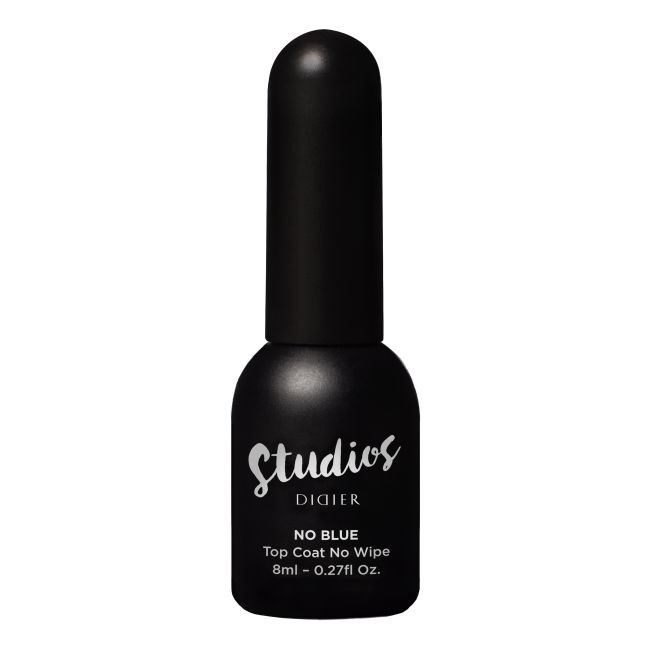 STUDIOS DIDIER NO BLUE NO WIPE viršutinis gelinis nagų lako sluoksnis, 8 ml