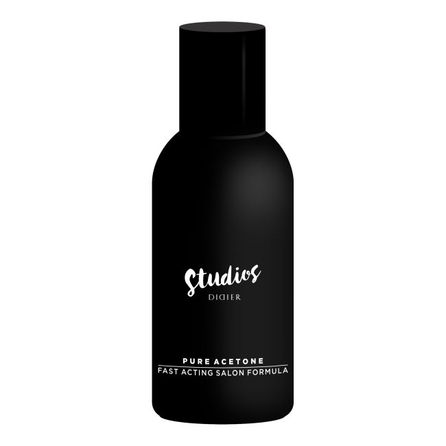 STUDIOS DIDIER PURE ACETONE kosmetinis acetonas geliniam nagų lakui valyti, 150 ml