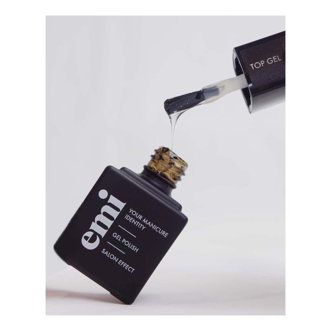 E.MILAC SALON EFFECT gelinio nagų lako viršutinis sluoksnis, 9 ml