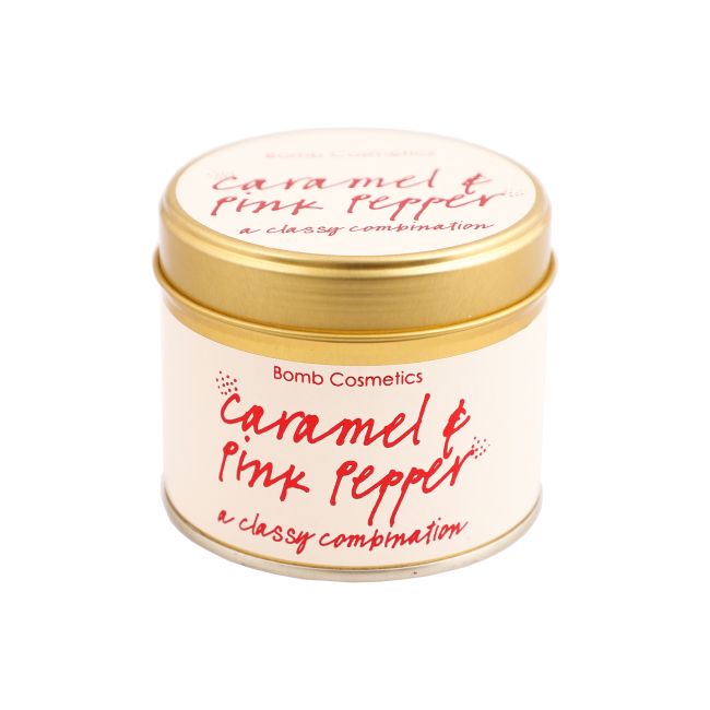 BOMB COSMETICS CARAMEL & PINK PEPPER kvapni žvakė