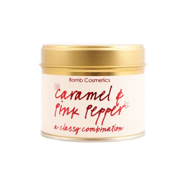 BOMB COSMETICS CARAMEL & PINK PEPPER kvapni žvakė