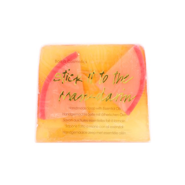 BOMB COSMETICS STICK IT TO THE MANDARIN rankų darbo muilas, 100 g