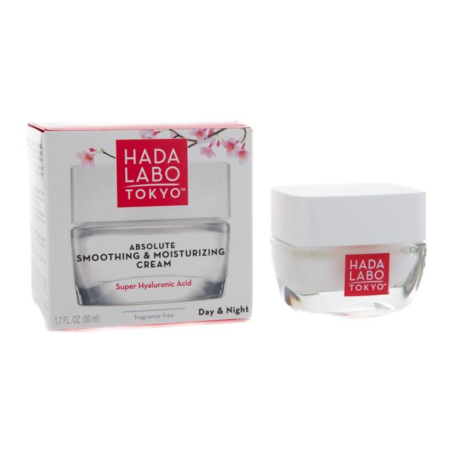 HADA LABO TOKYO ABSOLUTE SMOOTHING & MOISTURIZING dieninis ir naktinis kremas, 50 ml