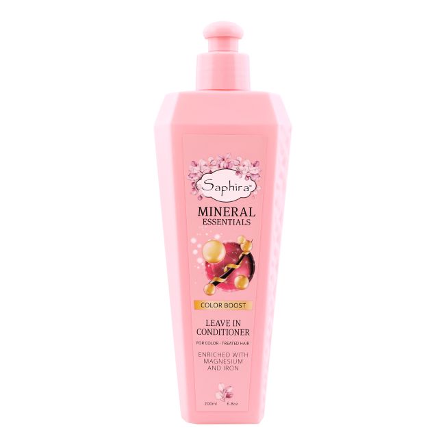 MINERAL ESSENTIALS by SAPHIRA COLOR BOOST LEAVE IN plaukų kondicionierius, 200 ml