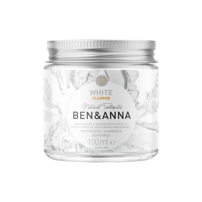 BEN & ANNA WHITE FLUORIDE dantų pasta, 100 ml