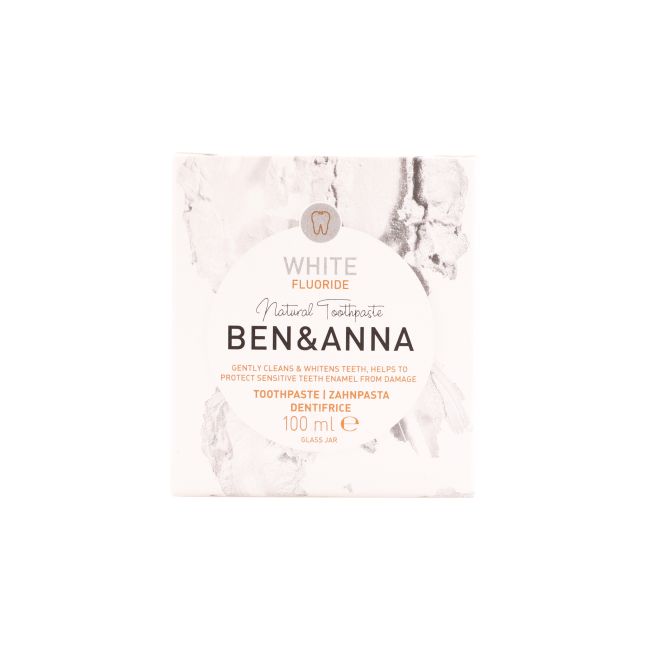 BEN & ANNA WHITE FLUORIDE dantų pasta, 100 ml