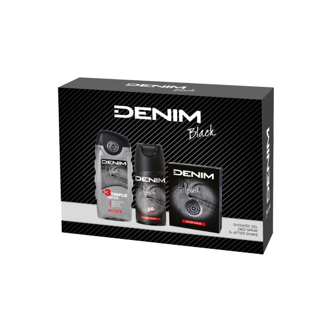 DENIM BLACK vyrų kosmetikos rinkinys