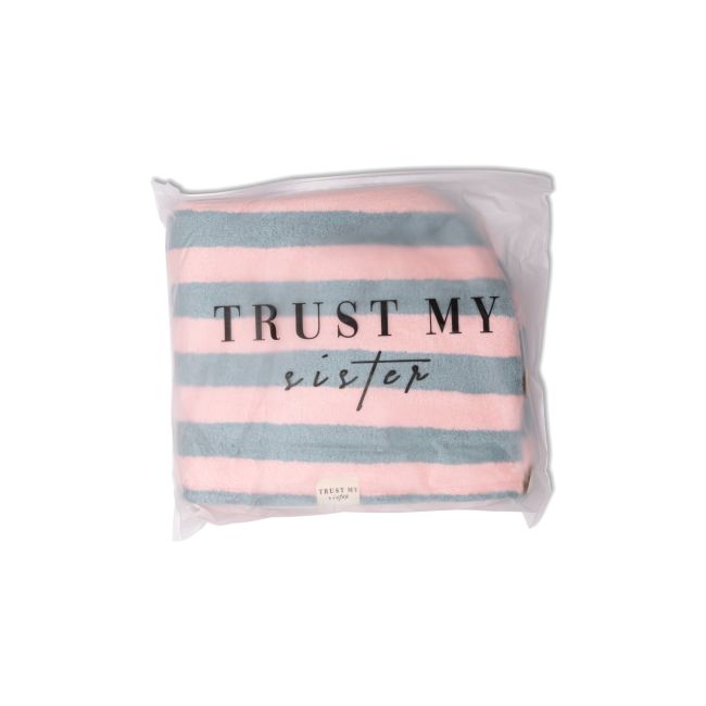 TRUST MY SISTER MICROFIBER plaukų rankšluostis