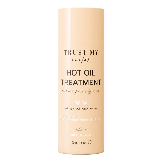 TRUST MY SISTER HOT OIL TREATMENT MEDIUM POROSITY plaukų aliejus, 100 ml