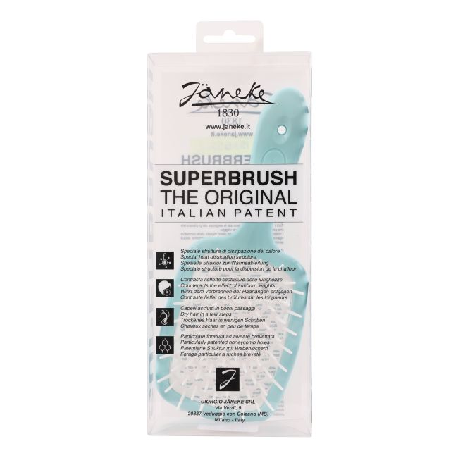 JANEKE SUPERBRUSH WATERGREEN plaukų šepetys