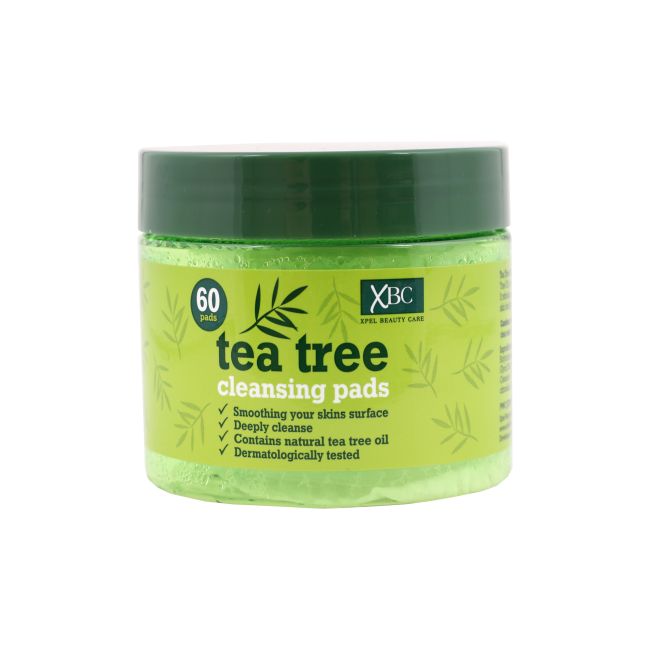 XBC TEA TREE lapeliai veidui valyti (60 vnt.)